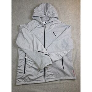 VTG Ecko Unltd Defined By Design Full Zip Hooded Sweatshirt Jacket Y2K Gray 2XL